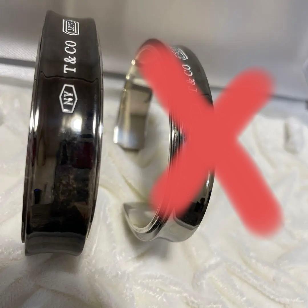 ティファニー シルバー チタン 1837 バングル ブレスレット カフ