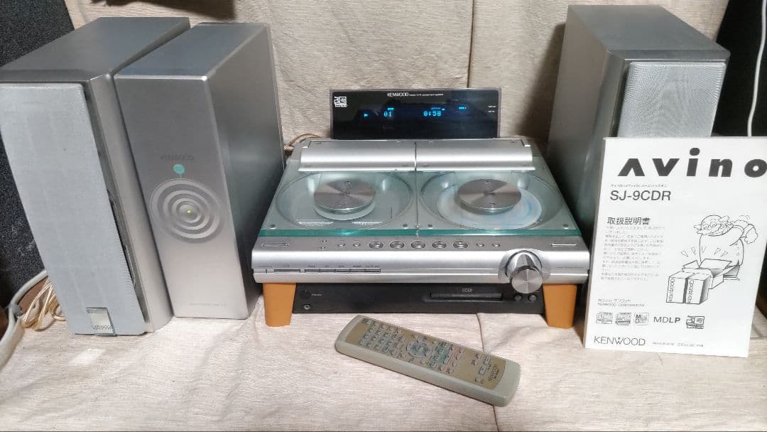 RMD-SJ9CDR　ミニコンポ　スピーカー　パワーアンプ　リモコン付き