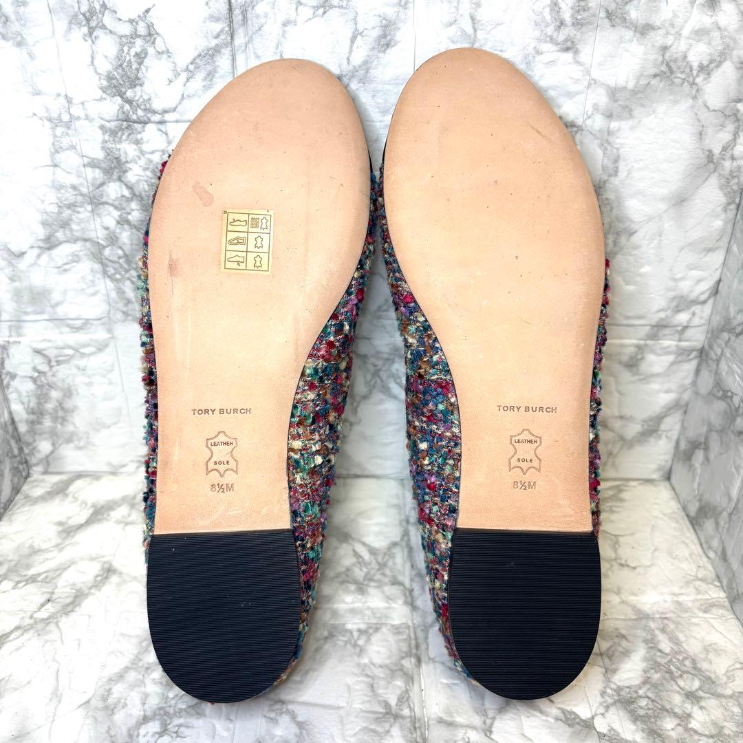 極備品✨ TORY BURCH ツイード フラットシューズ バレエシューズ