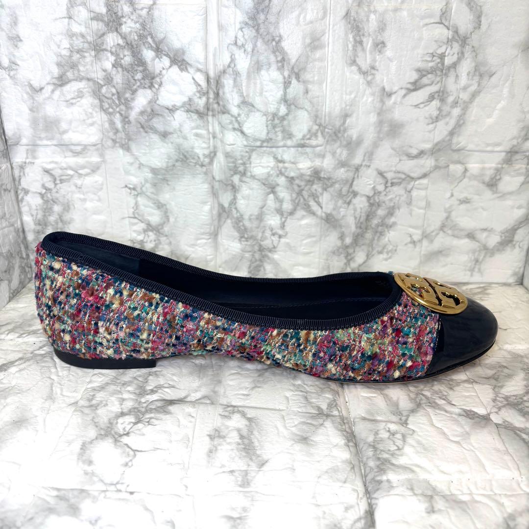 極備品✨ TORY BURCH ツイード フラットシューズ バレエシューズ