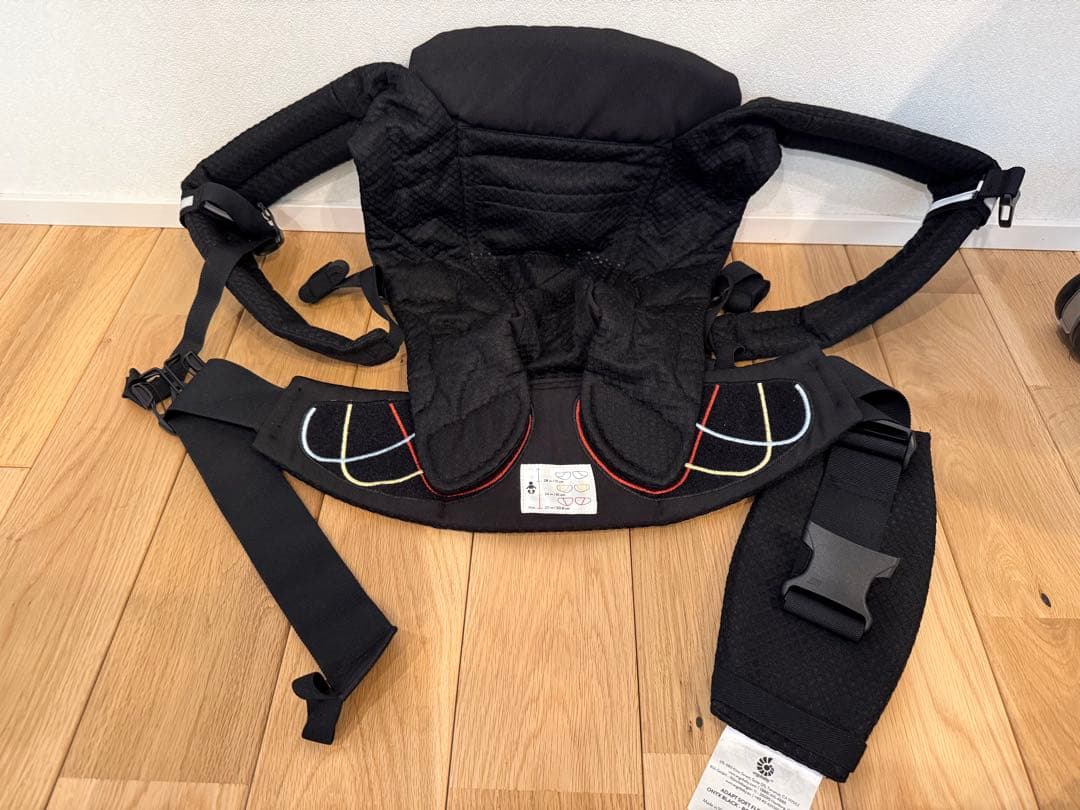 【美品】エルゴベビー アダプトソフト フレックス メッシュ ブラック 抱っこ紐