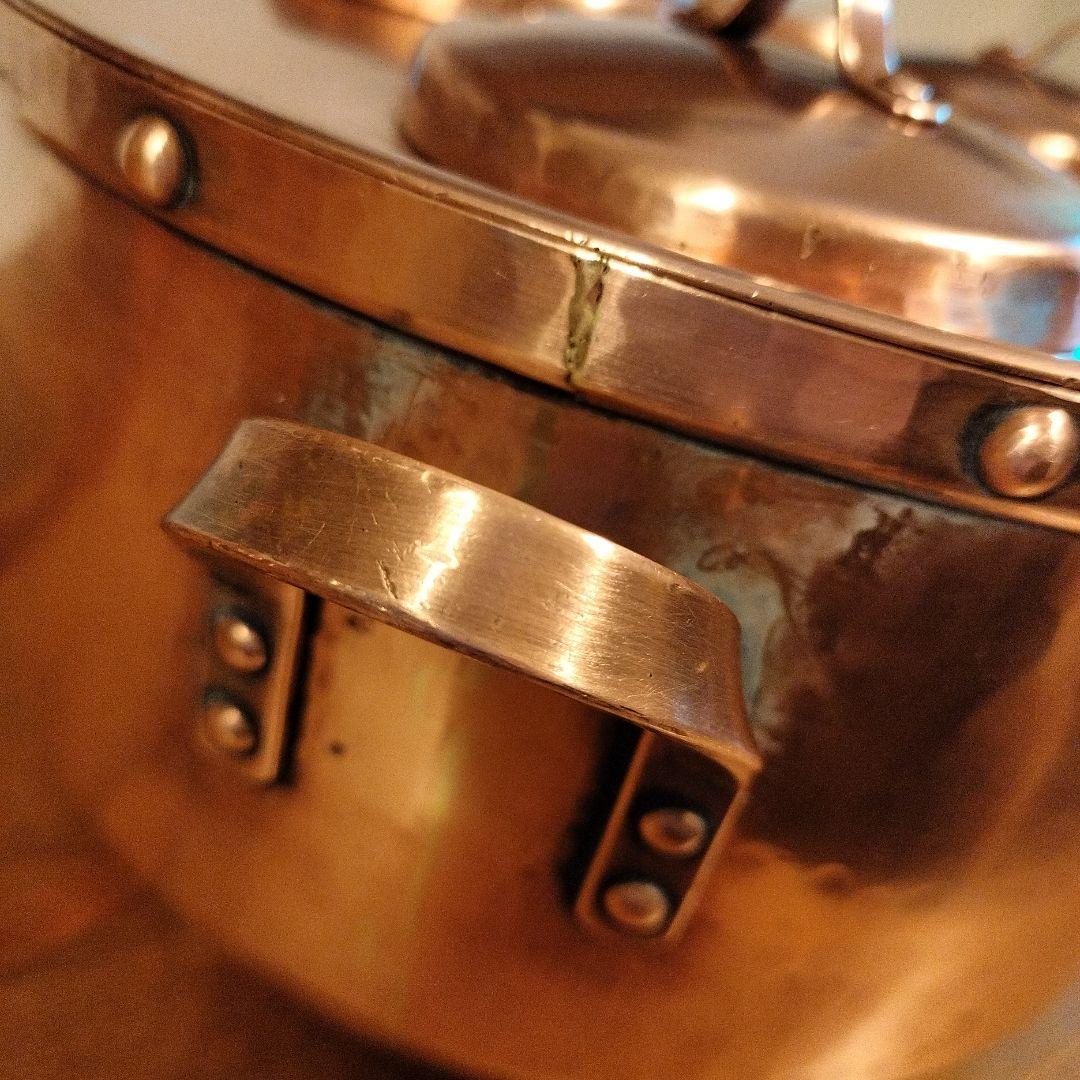 有次 　銅製鍋　酒燗器　アンテーク　ちろり