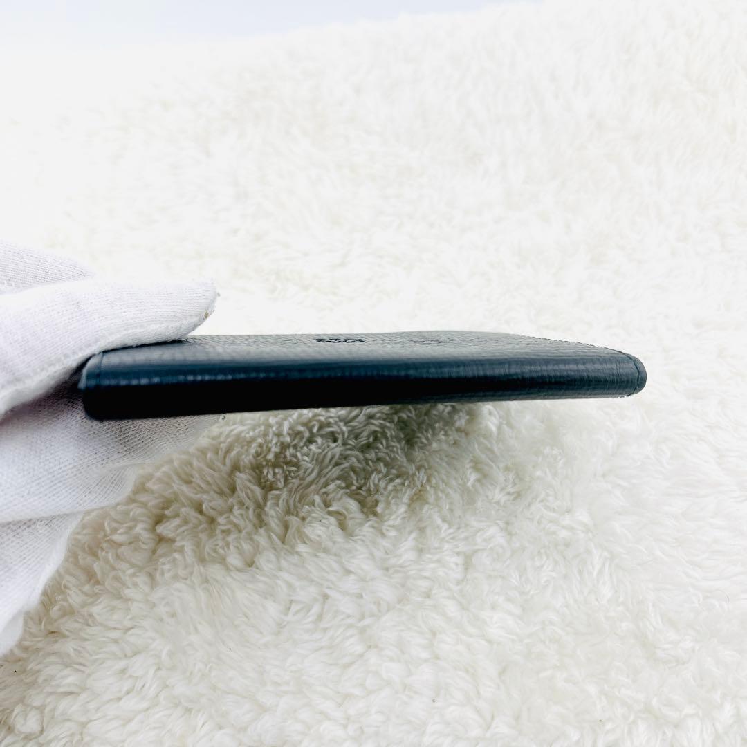 ✨極上美品✨　ロエベ　カードケース　名刺入れ　アナグラム　レザー　ブラック