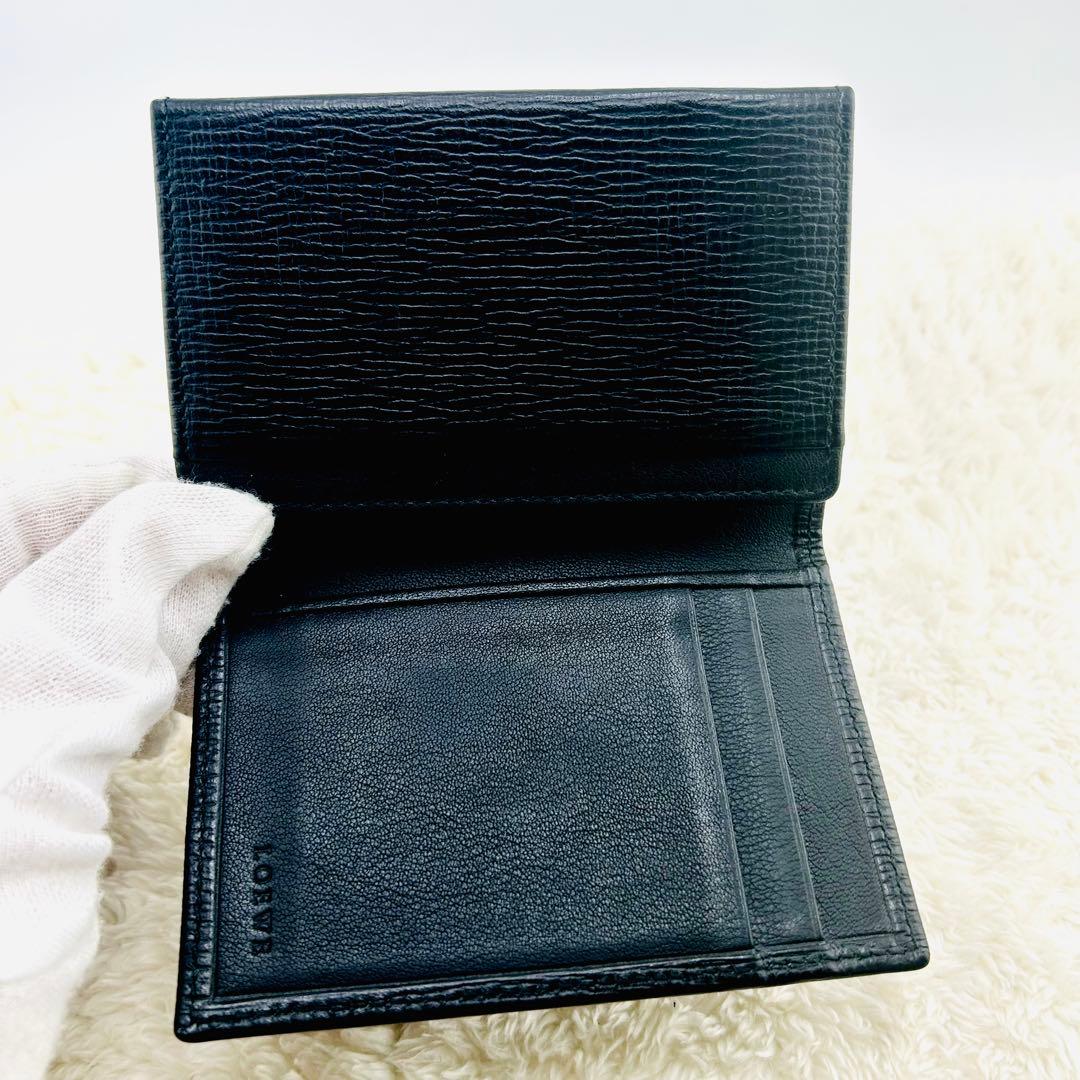 ✨極上美品✨　ロエベ　カードケース　名刺入れ　アナグラム　レザー　ブラック
