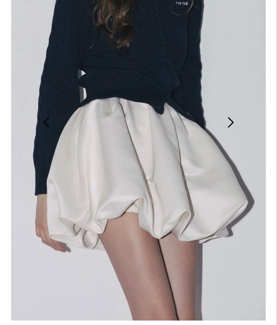 thetoe venice balloon skirt ホワイト