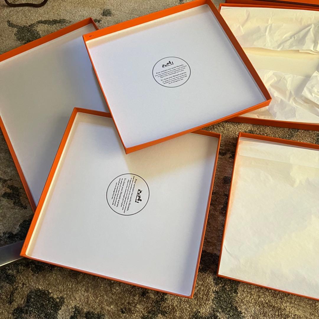 エルメス 27点 空箱 ショッパー リボン ベロア巾着 袋 紙袋 他下げ札等