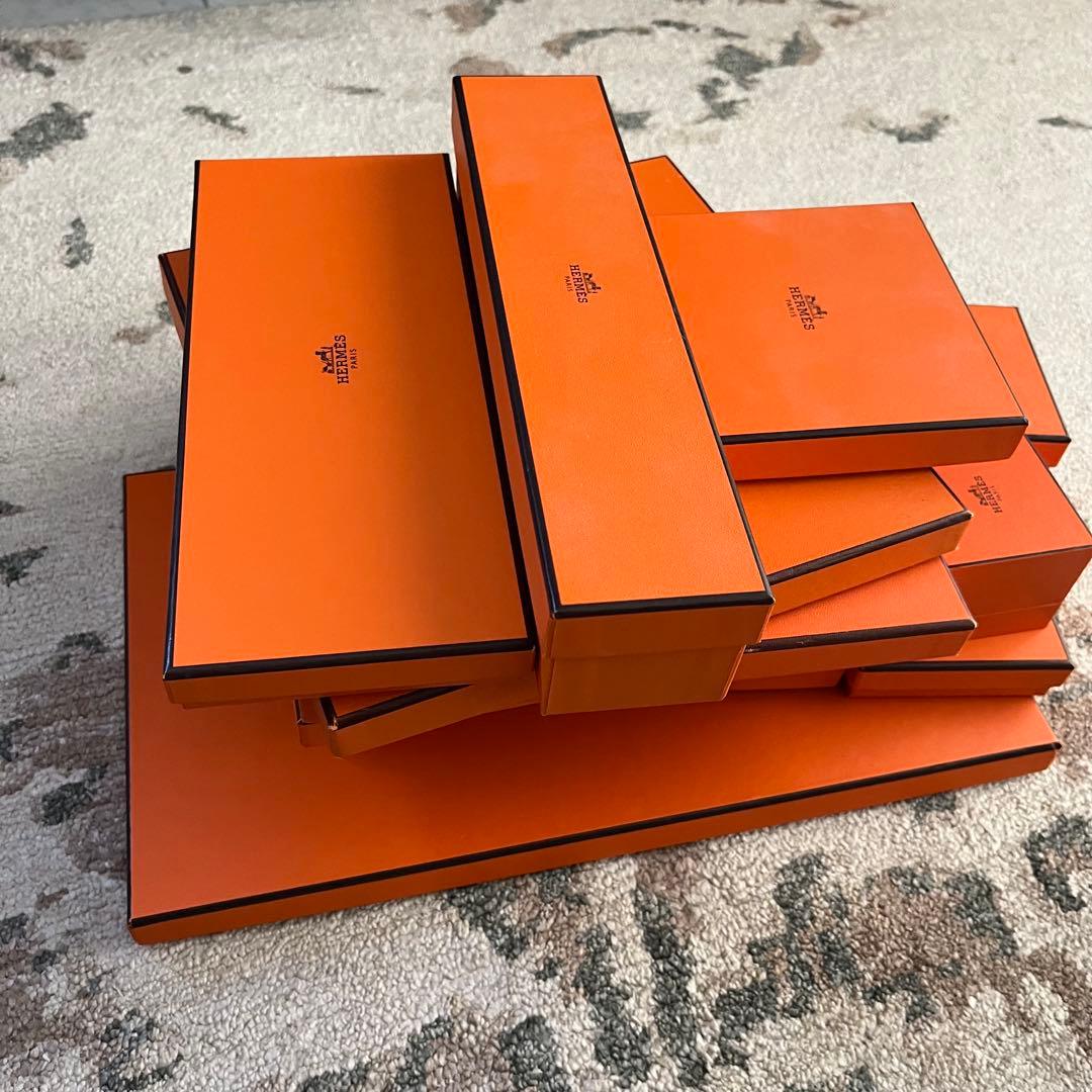 エルメス 27点 空箱 ショッパー リボン ベロア巾着 袋 紙袋 他下げ札等