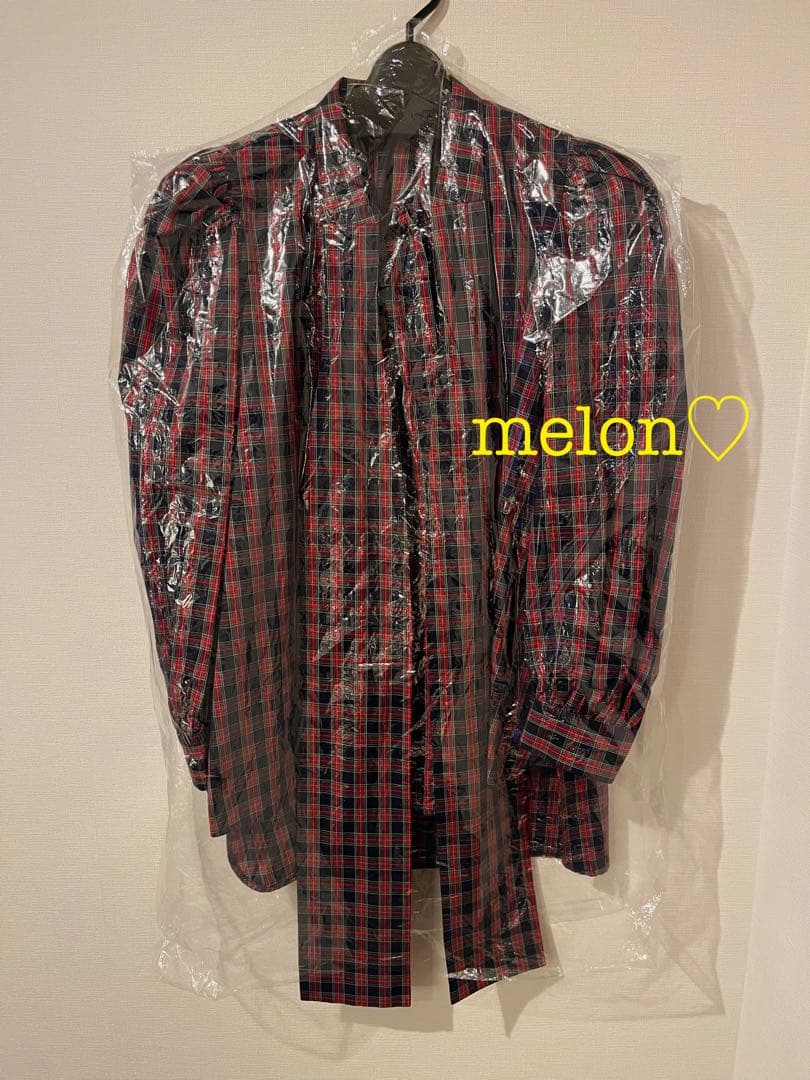 新品タグ付♡ obli タータンチェックボウタイブラウス オブリ OBLI