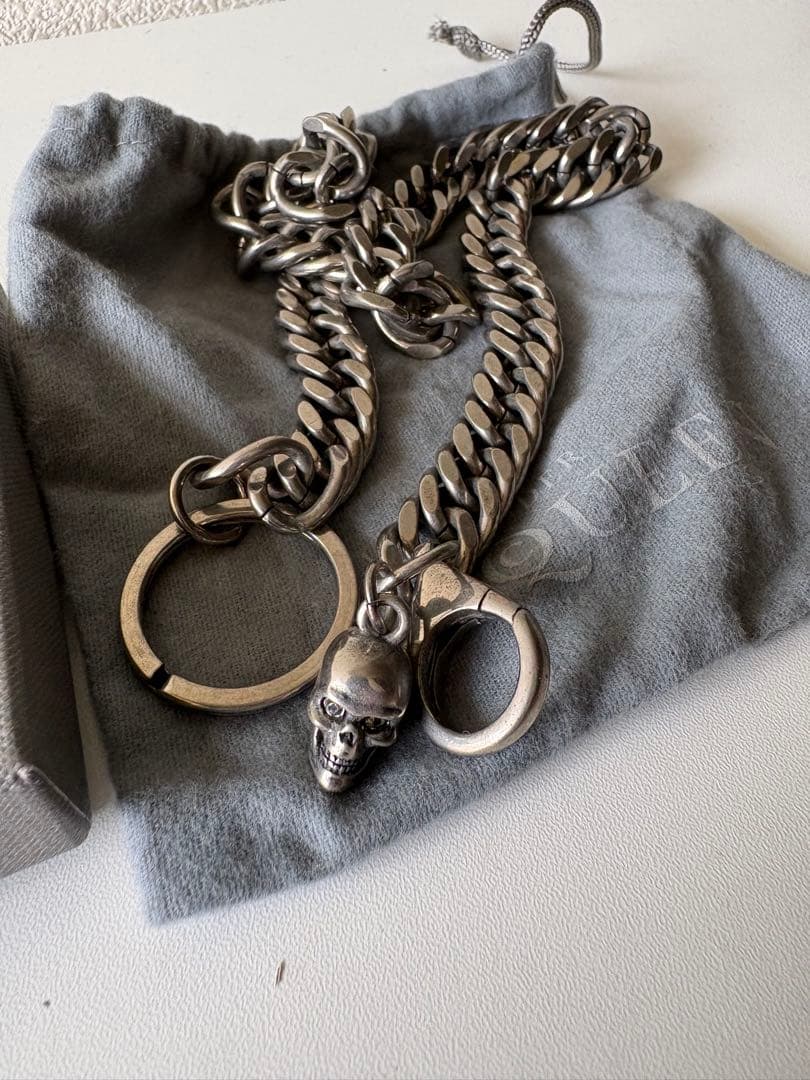 ALEXANDERMcQUEENアレキサンダーマックイーン喜平ウォレットチェーン