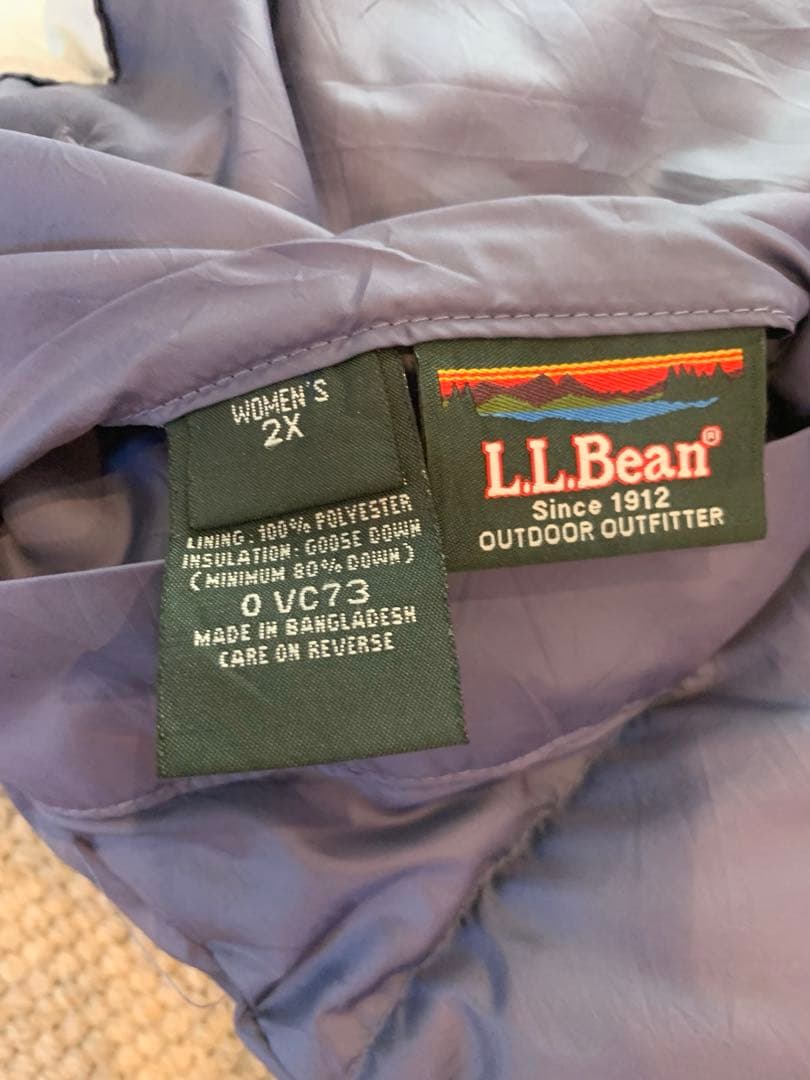 llbean リバーシブルダウンベスト