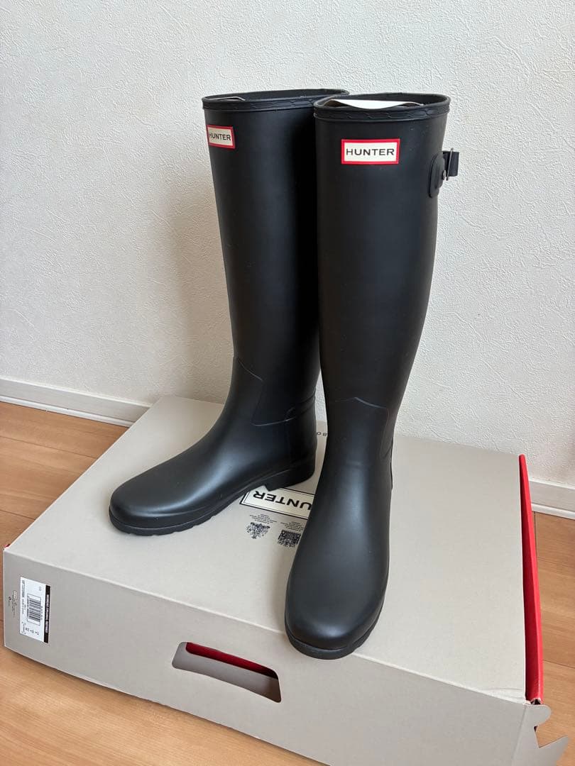R　HUNTER レインブーツ　ブラック 美品