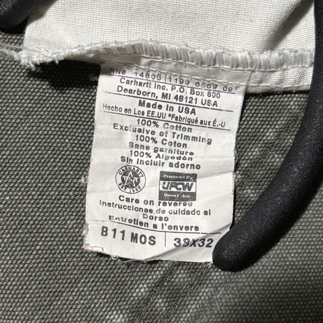 極太 90s カーハート carhartt ペインターパンツ　MOS USA製