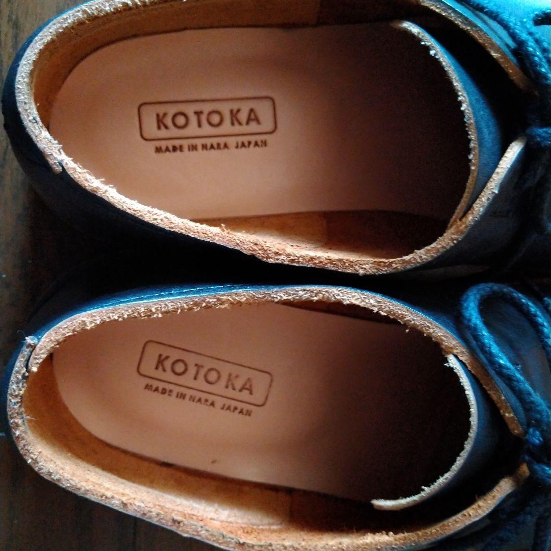 KOTOKA 一枚革ダービー ブラック 26.5
