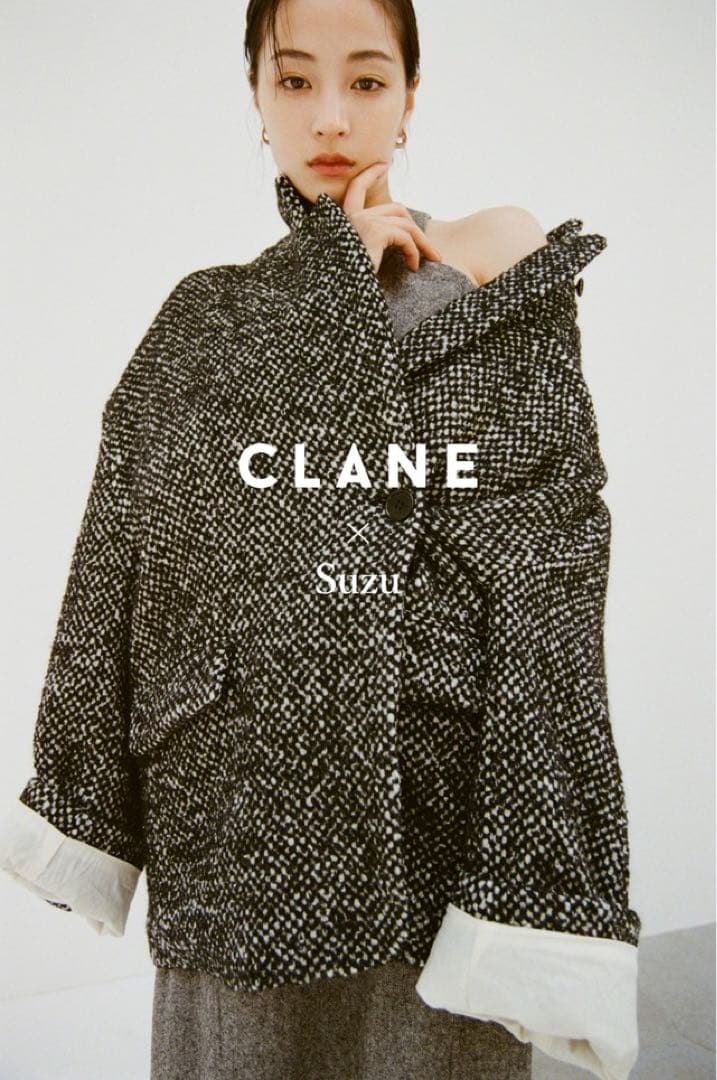 SuzuHirose×CLANE MIX COLOR OVER COAT