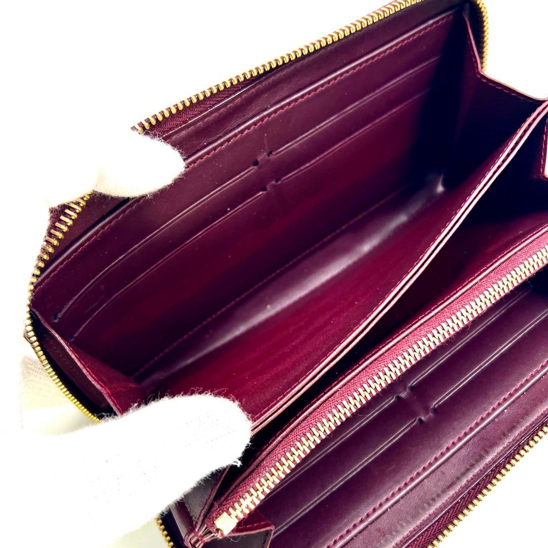 ルイヴィトン ヴェルニ ワイン ジッピーウォレット M93522