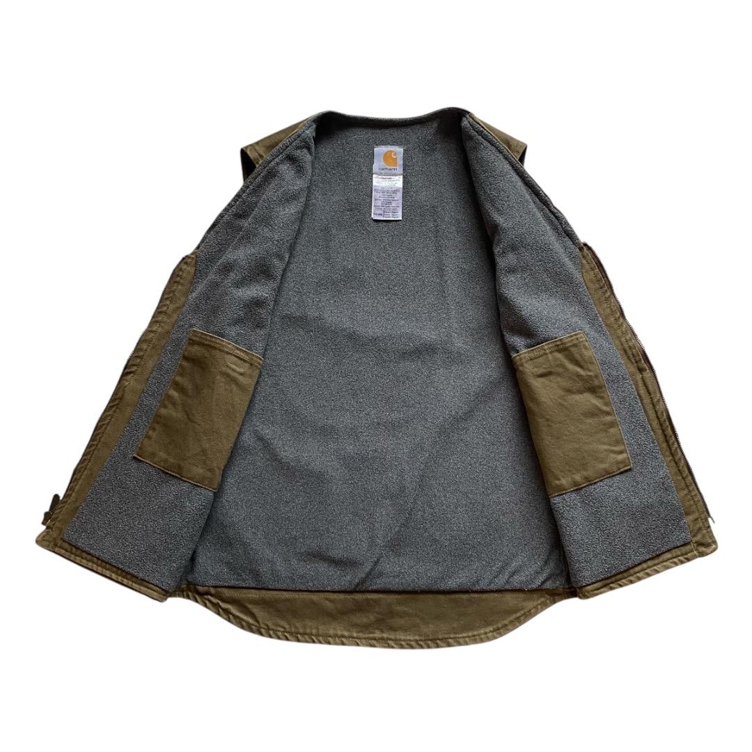 トップス carhartt canvas fleece lined work vest