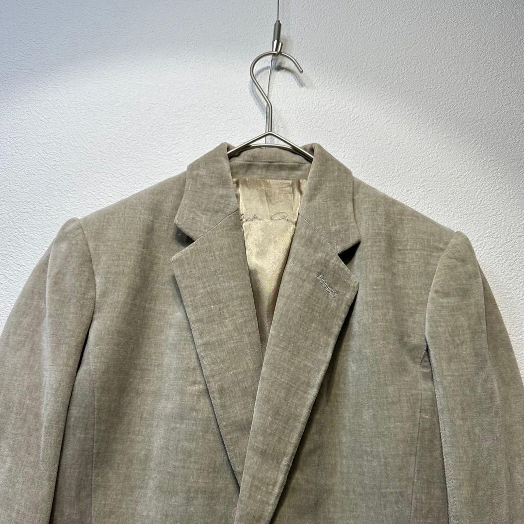 希少 リックオウエンス 上質 ベロア ニット ドッキング テーラードジャケット