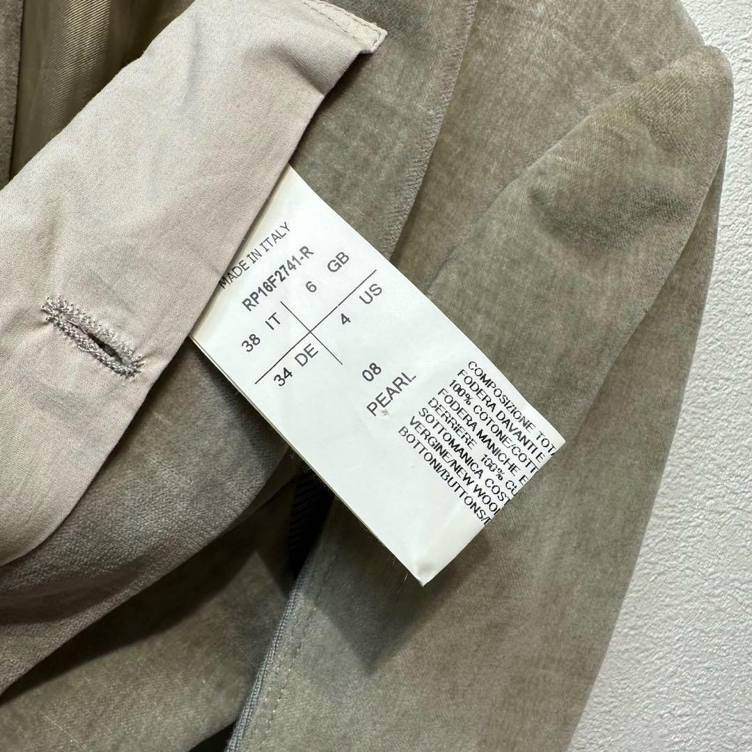 希少 リックオウエンス 上質 ベロア ニット ドッキング テーラードジャケット