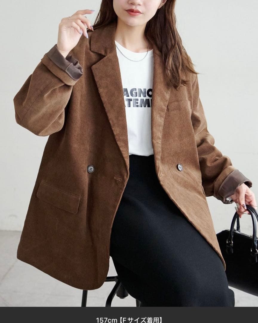 DISCOAT コーデュロイWブレストジャケット