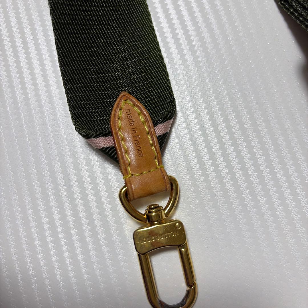 ヴィトン ストラップ ショルダー グリーン ピンク