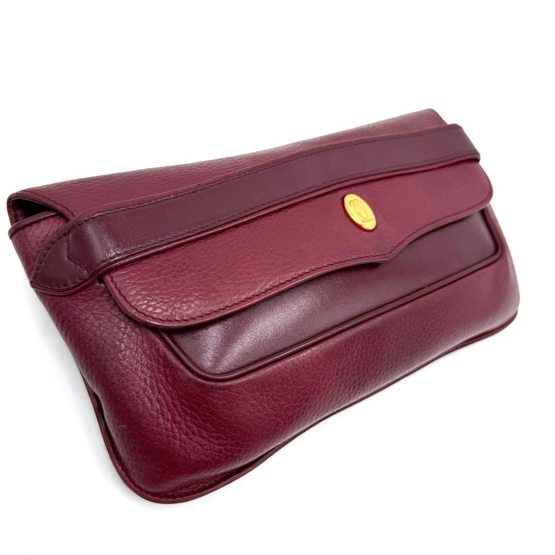 ✨良品✨Cartier カルティエ マストライン クラッチバッグ ボルドー