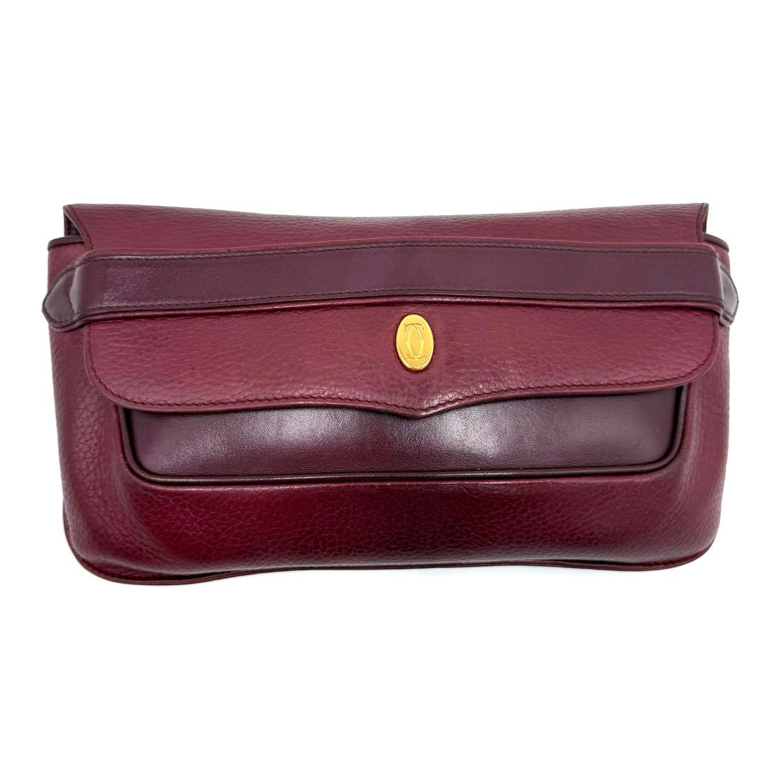 ✨良品✨Cartier カルティエ マストライン クラッチバッグ ボルドー