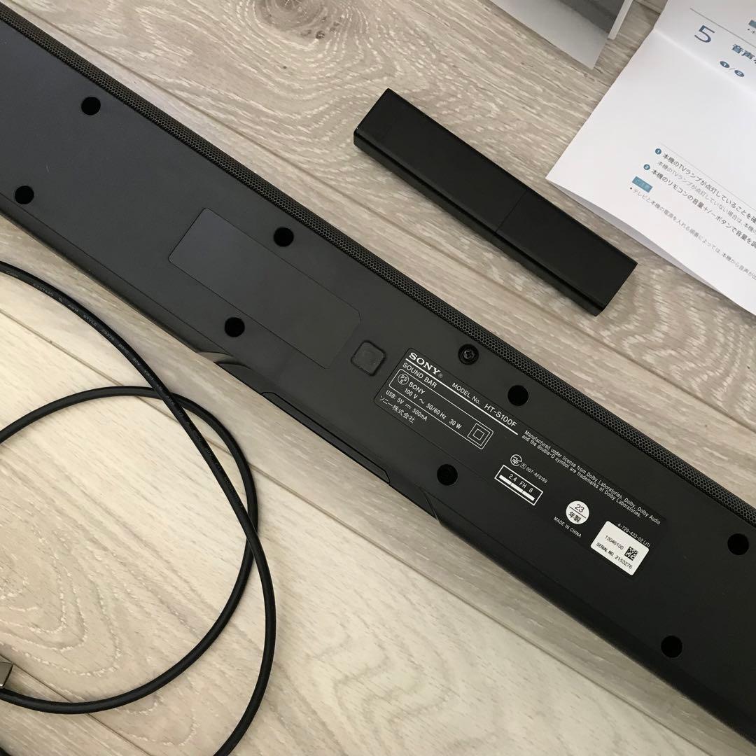 美品/SONY サウンドバー 2023年製HT-S100F