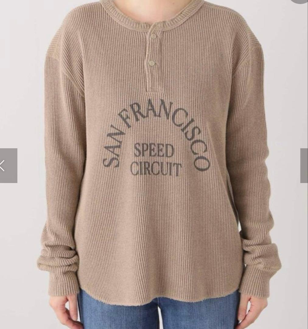 アパルトモン　ブラウン 長袖Tシャツ