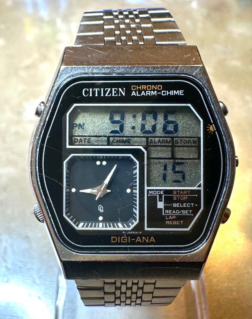 【稼働品】CITIZEN シチズン 850 クロノ DIGI-ANA デジアナ