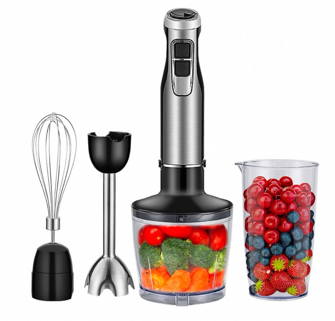 新品　ハンドブレンダー 4in1セット 泡立て器 ミキサー ステンレス