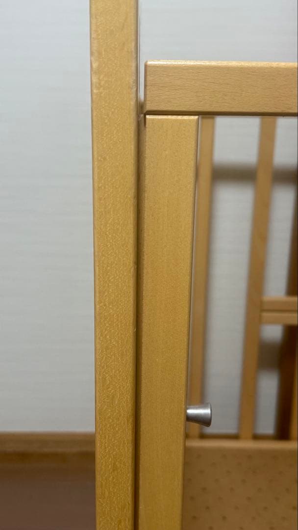 ヤマサキ　ツーオープンベビーベッド　b-side