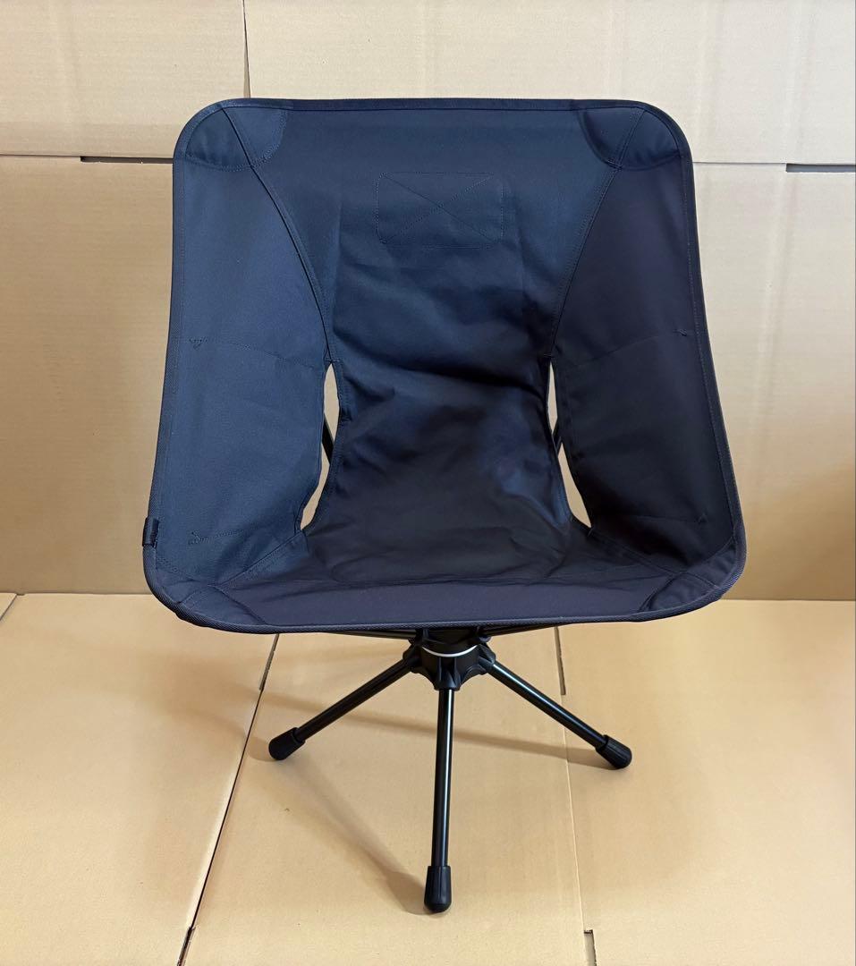 【ほぼ新品】Helinox タクティカル スイベルチェア（ブラック）　＊ゴム脚付