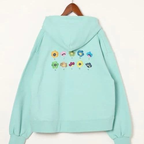 ボーイフレンド シーズン2 × ニコアンド【コラボ フーディー 】ミント•L