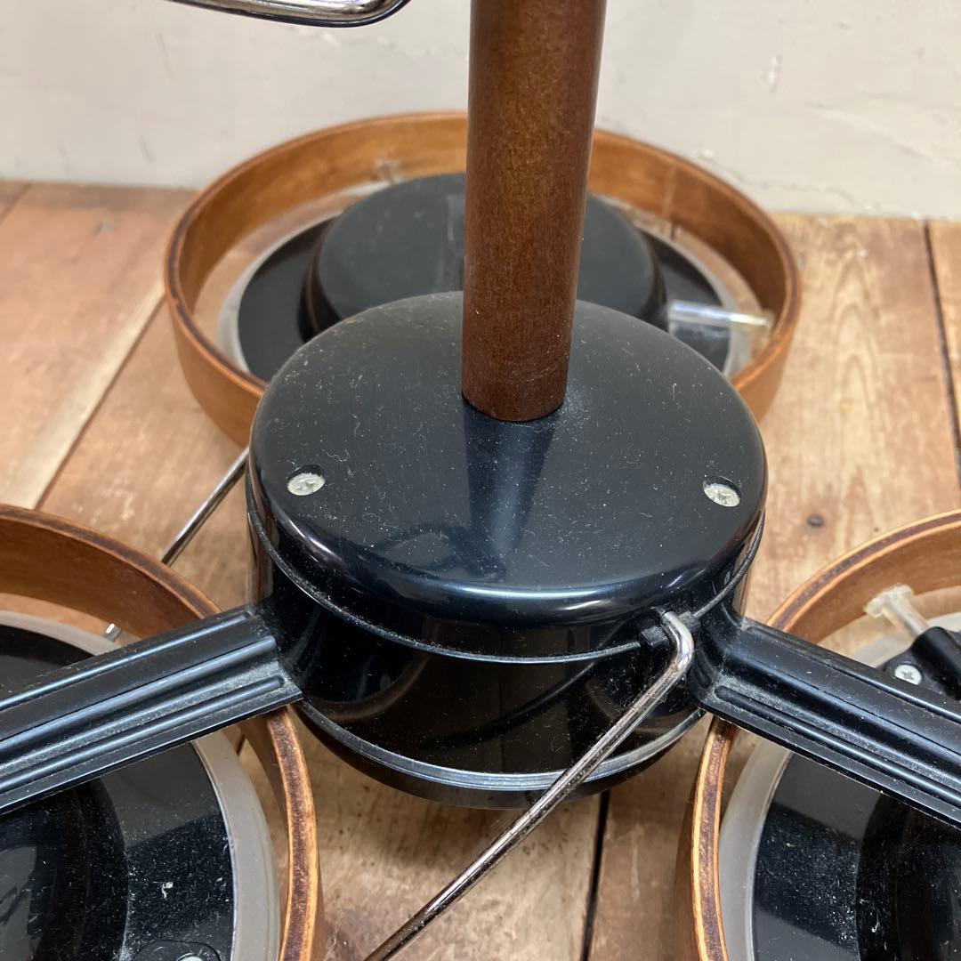 D-2 LED シーリングライト ペンダントライト ウッドシェード 3灯