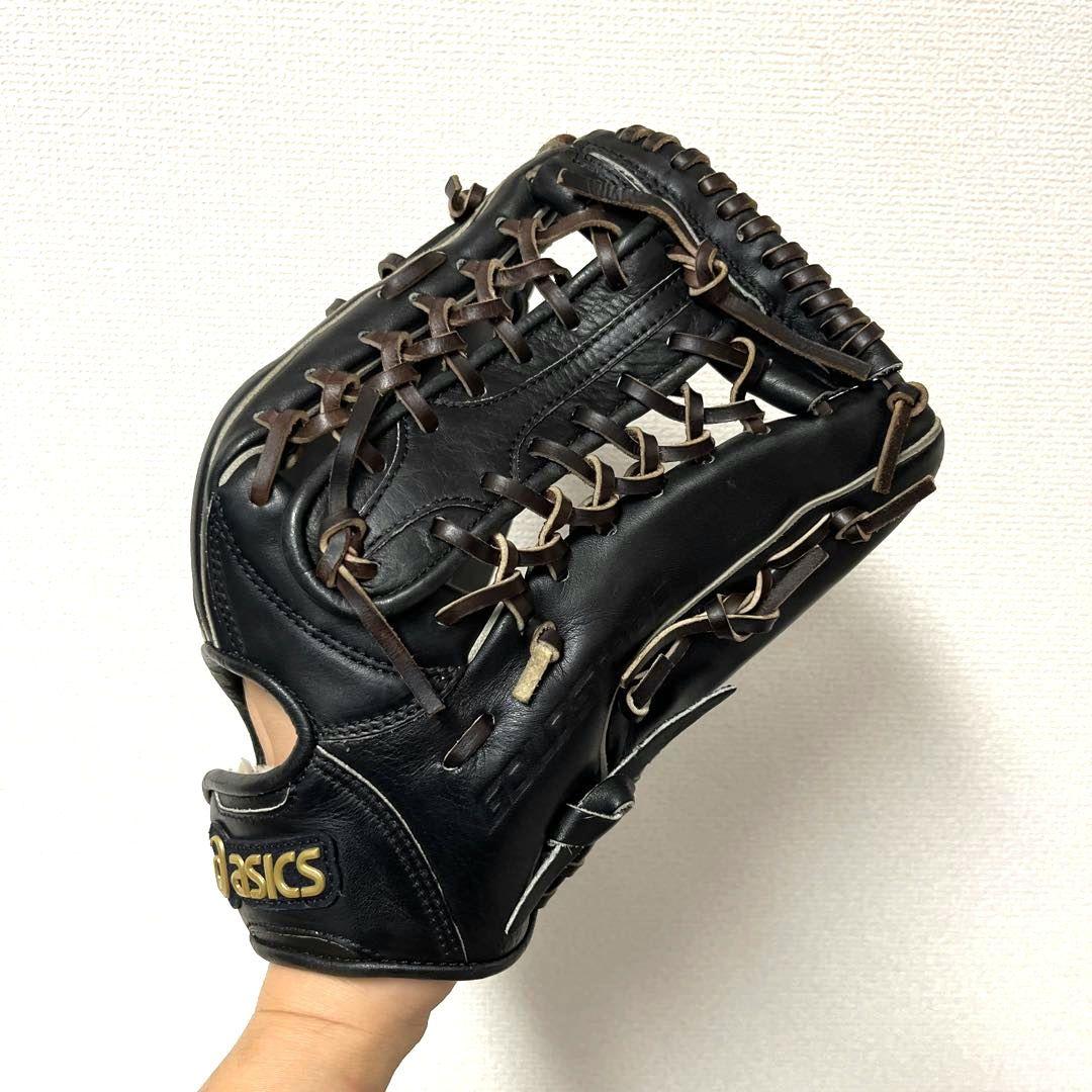 810 アシックス ゴールドステージ 型抜群 美品 即戦力 軟式 外野手グローブ