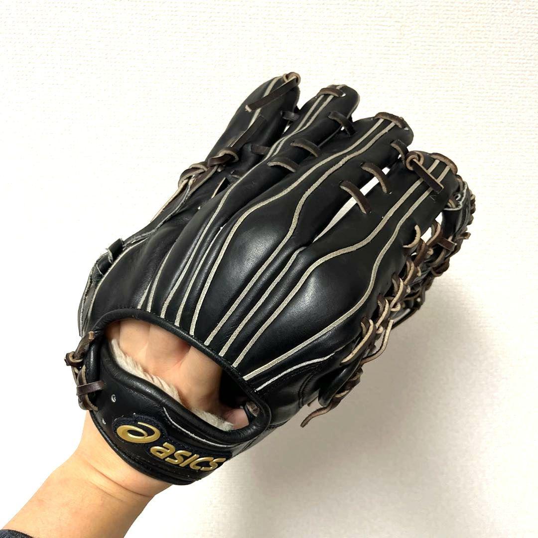810 アシックス ゴールドステージ 型抜群 美品 即戦力 軟式 外野手グローブ