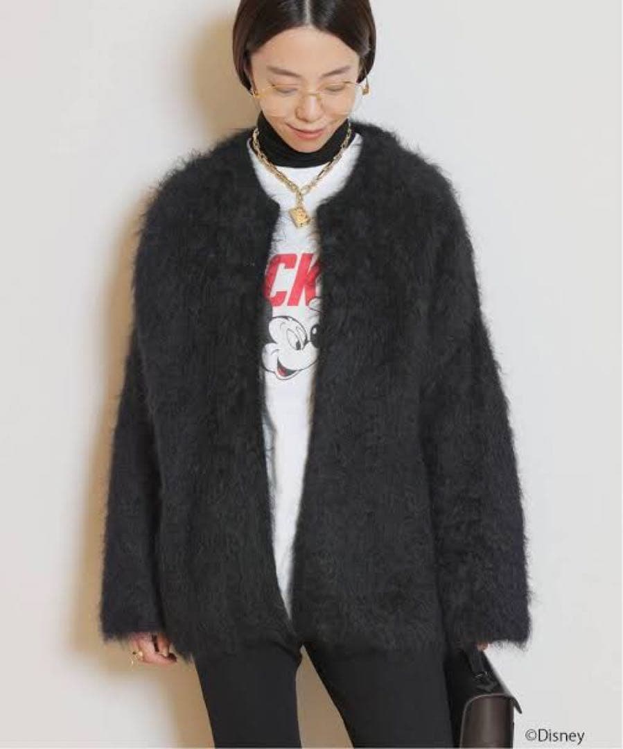 Deuxieme Classe 24AW PORTMIXクルーネックカーディガン