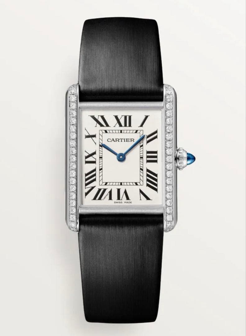 カルティエ（Cartier）　サテンストラップ　ベルト　タンクマストLM対応