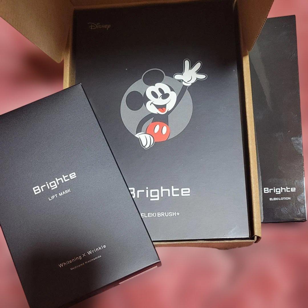 Brighte　ELEKI BRUSH＋【ミッキーデザイン】マスク＆化粧水つき