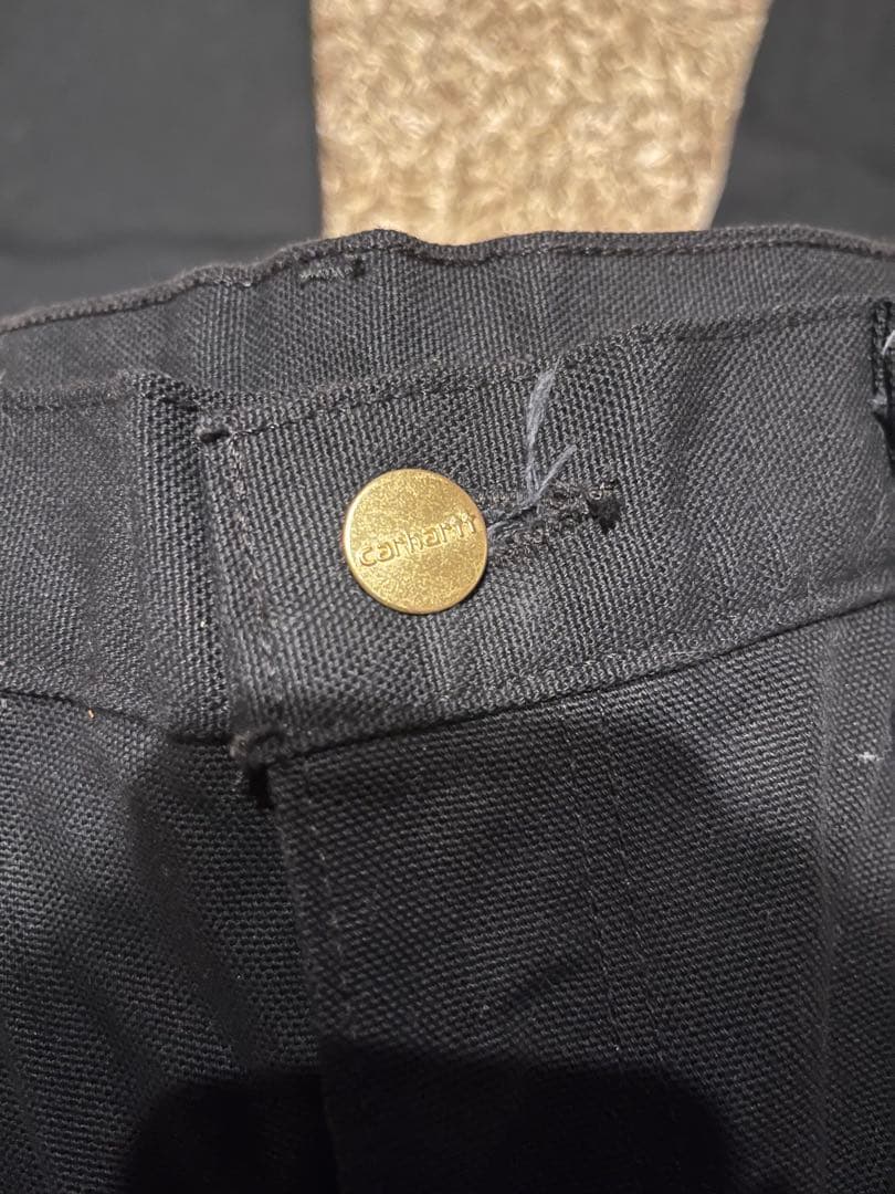 ブラック ワークパンツ ポケット付き