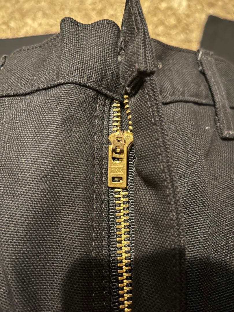 ブラック ワークパンツ ポケット付き