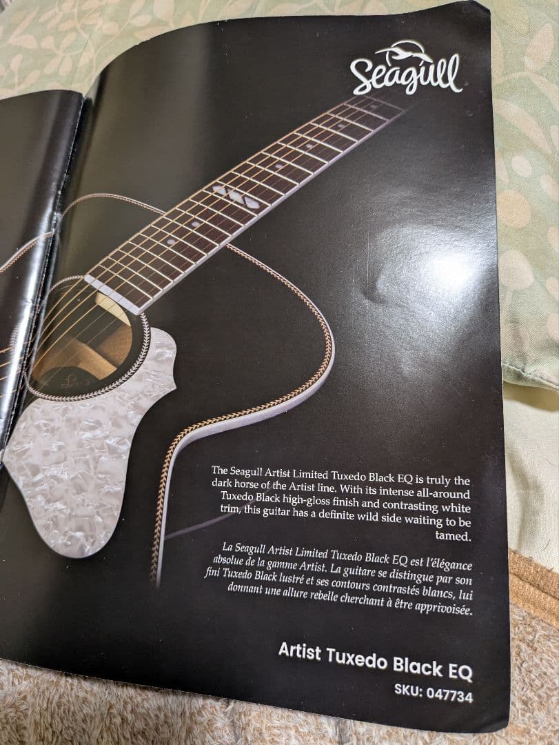 Seagull Artist Tuxedo Black EQ　エレアコ