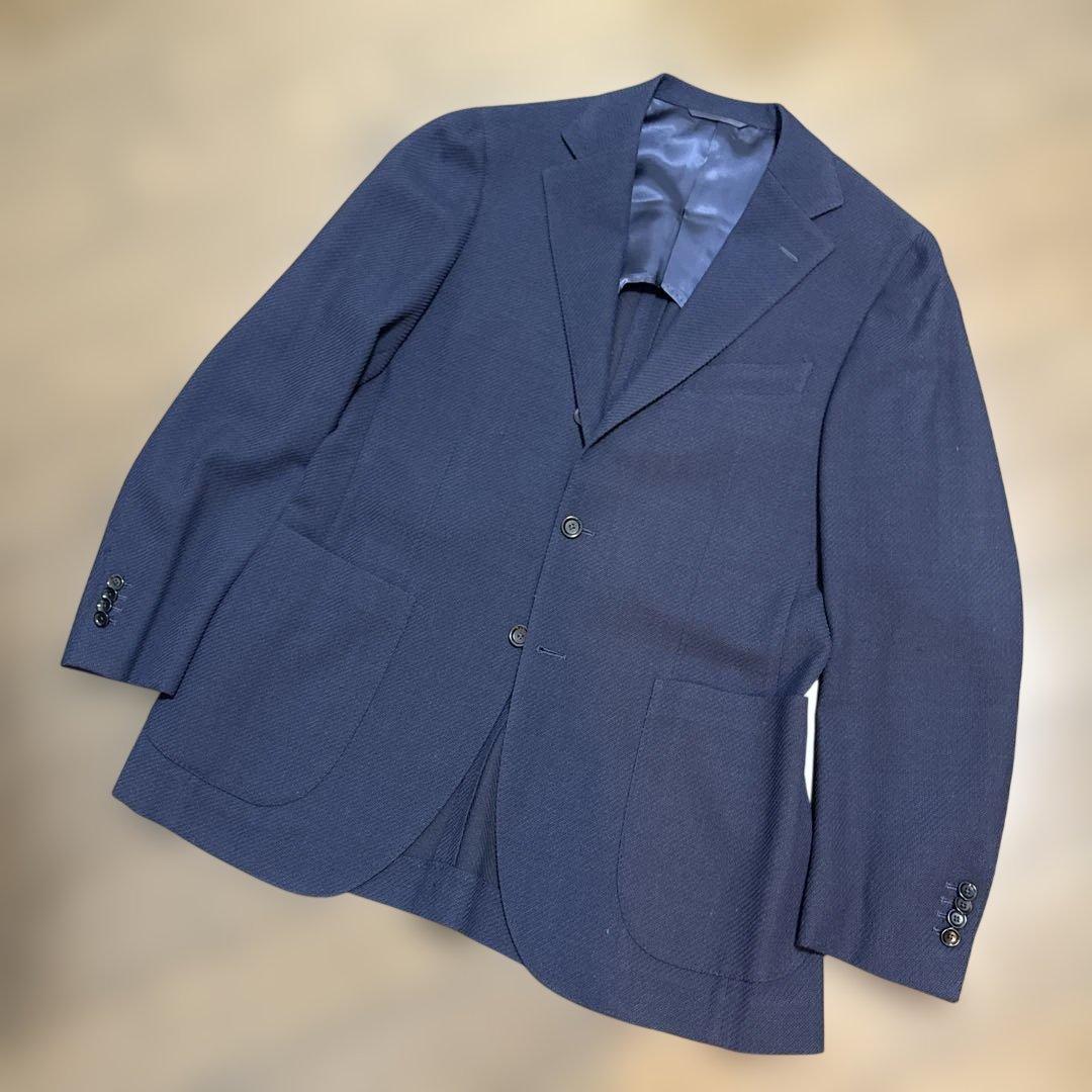 BEAMS F ネイビー テーラードジャケット