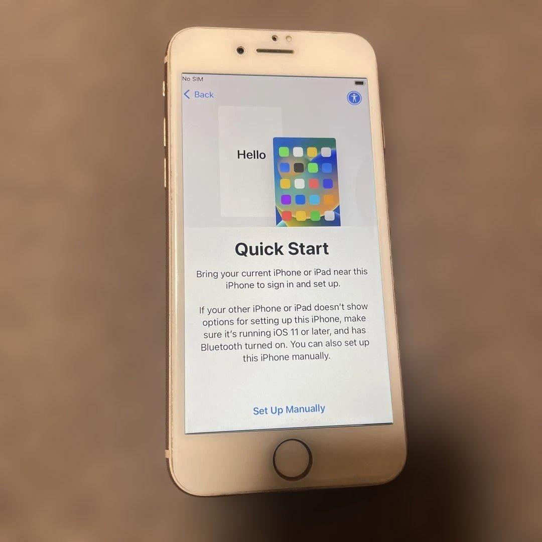 バッテリー100% iPhone8 ライトピンク　64GB