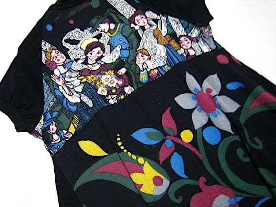 トクコプルミエヴォル☆試着のみ！女の子とお花 コットンニットチュニック☆