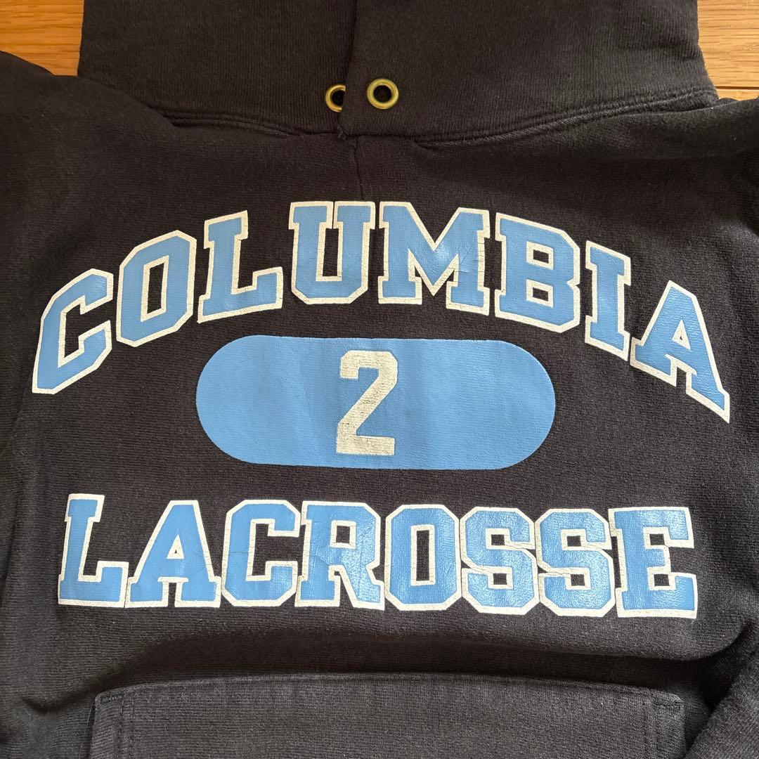 90s Champion Reverse Weave ブラック パーカー L