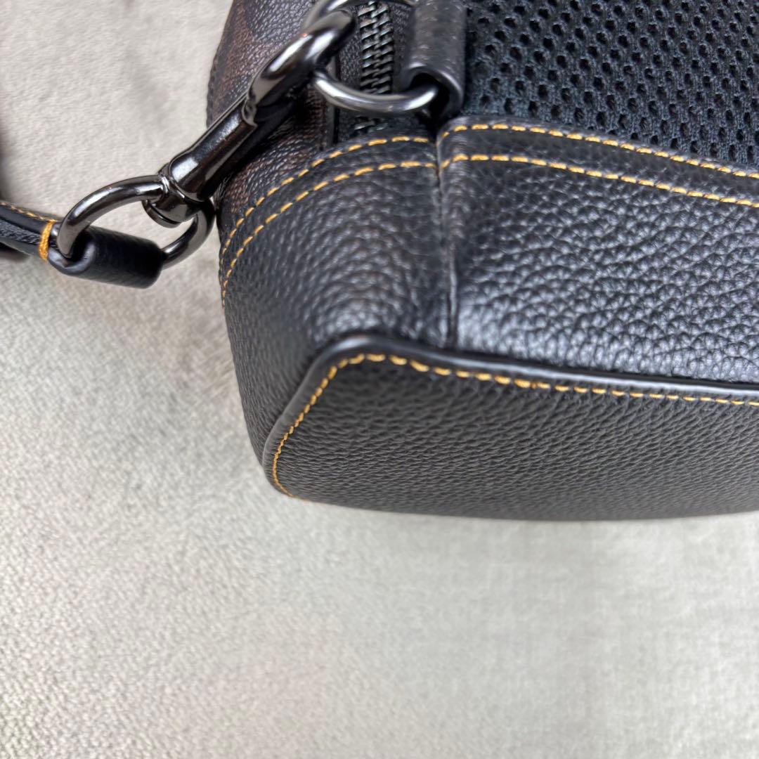 ★極美品★ COACH PVC クロスボディバッグ ハドソン シグネチャー