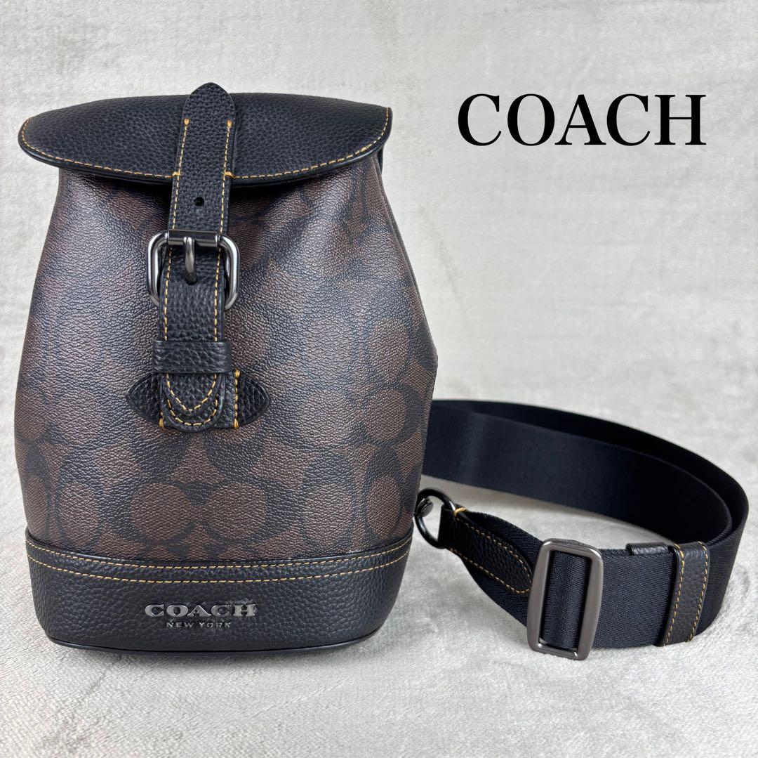 ★極美品★ COACH PVC クロスボディバッグ ハドソン シグネチャー