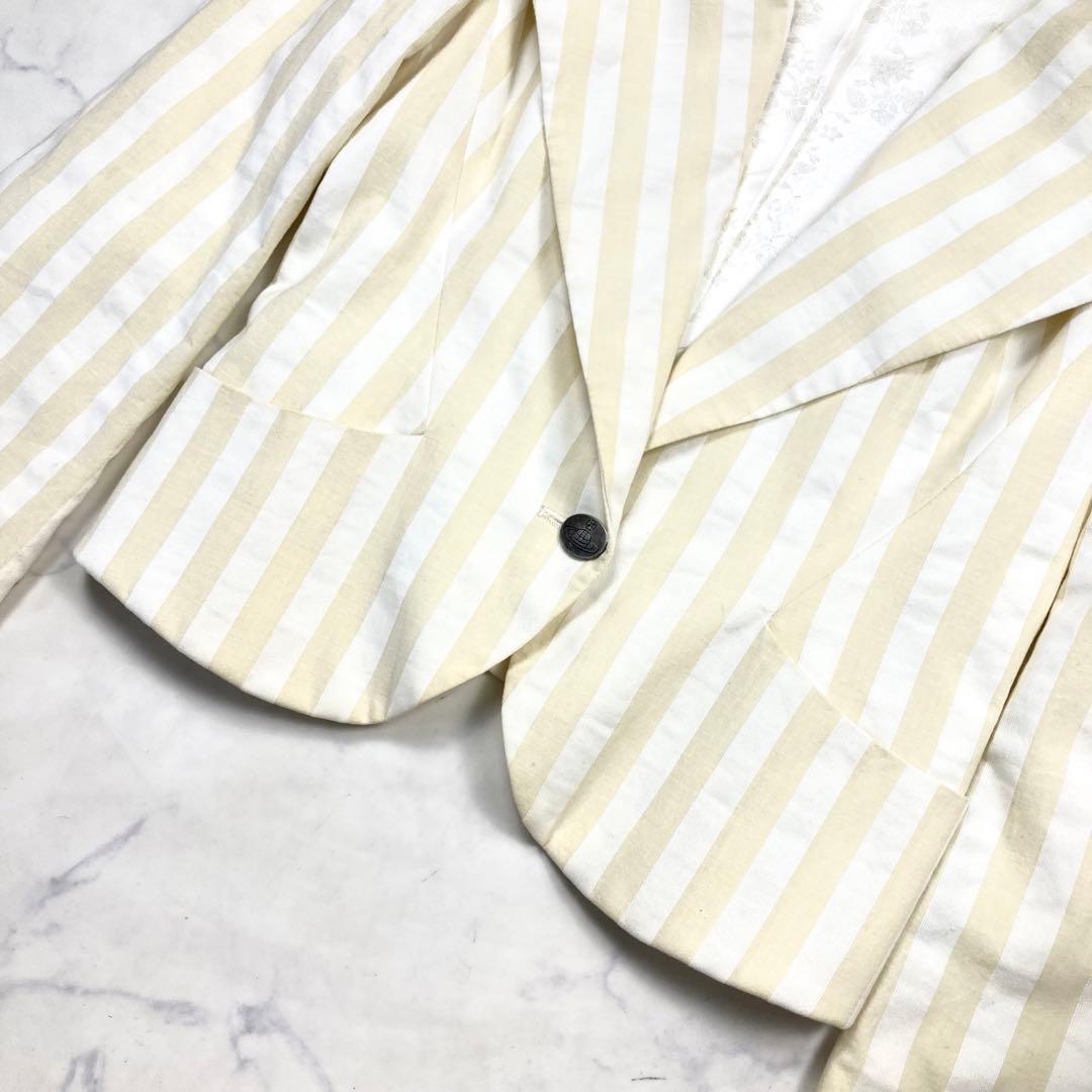 ヴィヴィアンウエストウッド ラブジャケット ストライプ オーブ テーラード