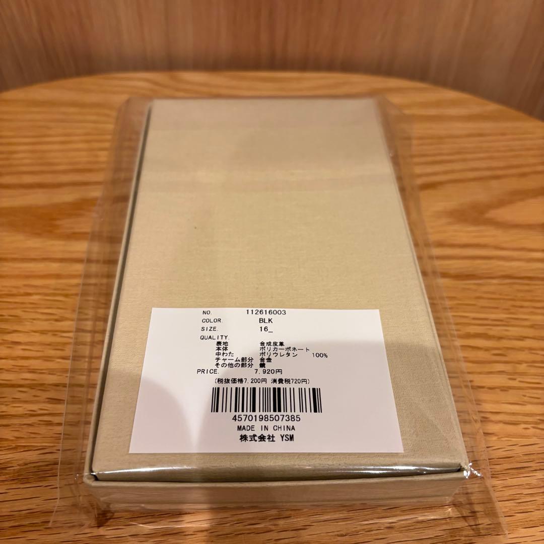 ダーリッチ☆キルティングミラーDDチャームiPhoneケース☆BLK☆16